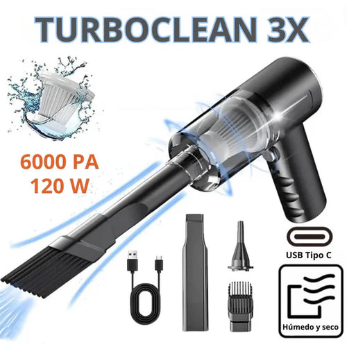 GRAN OFERTA ASPIRADORA PORTÁTIL TURBOCLEAN 3X: ASPIRA, INFLA Y MIDE PRESIÓN + ENVÍO GRATIS