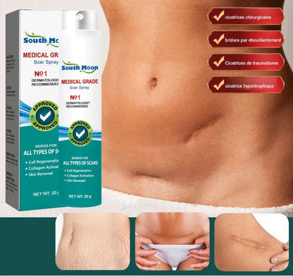 Spray Regenerador South Moon – Fórmula dermatológica avanzada para borrar cicatrices + envío gratis