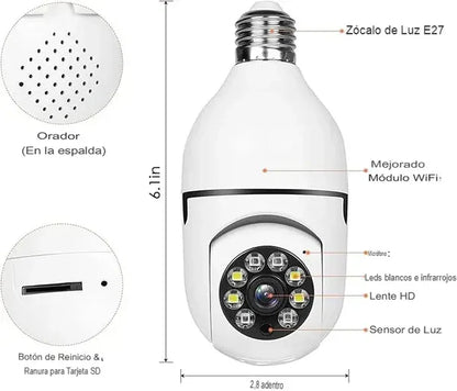 🛡️ Enfoque de seguridad + tecnología 🚨 Vigila en 360° sin que lo noten 💡