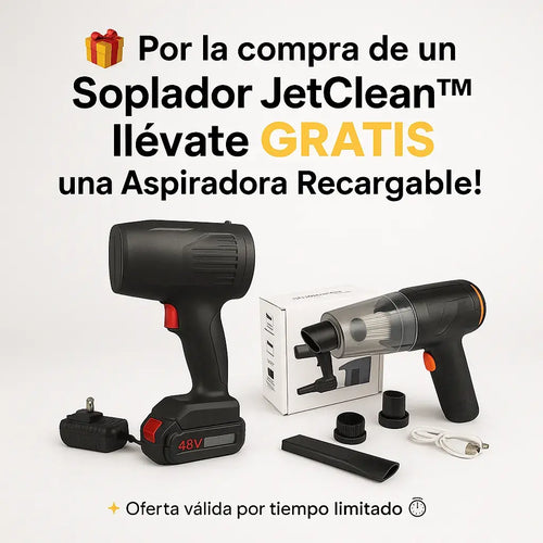 Llévate tu Soplador JetClean™ + una Aspiradora Recargable de REGALO 🎁