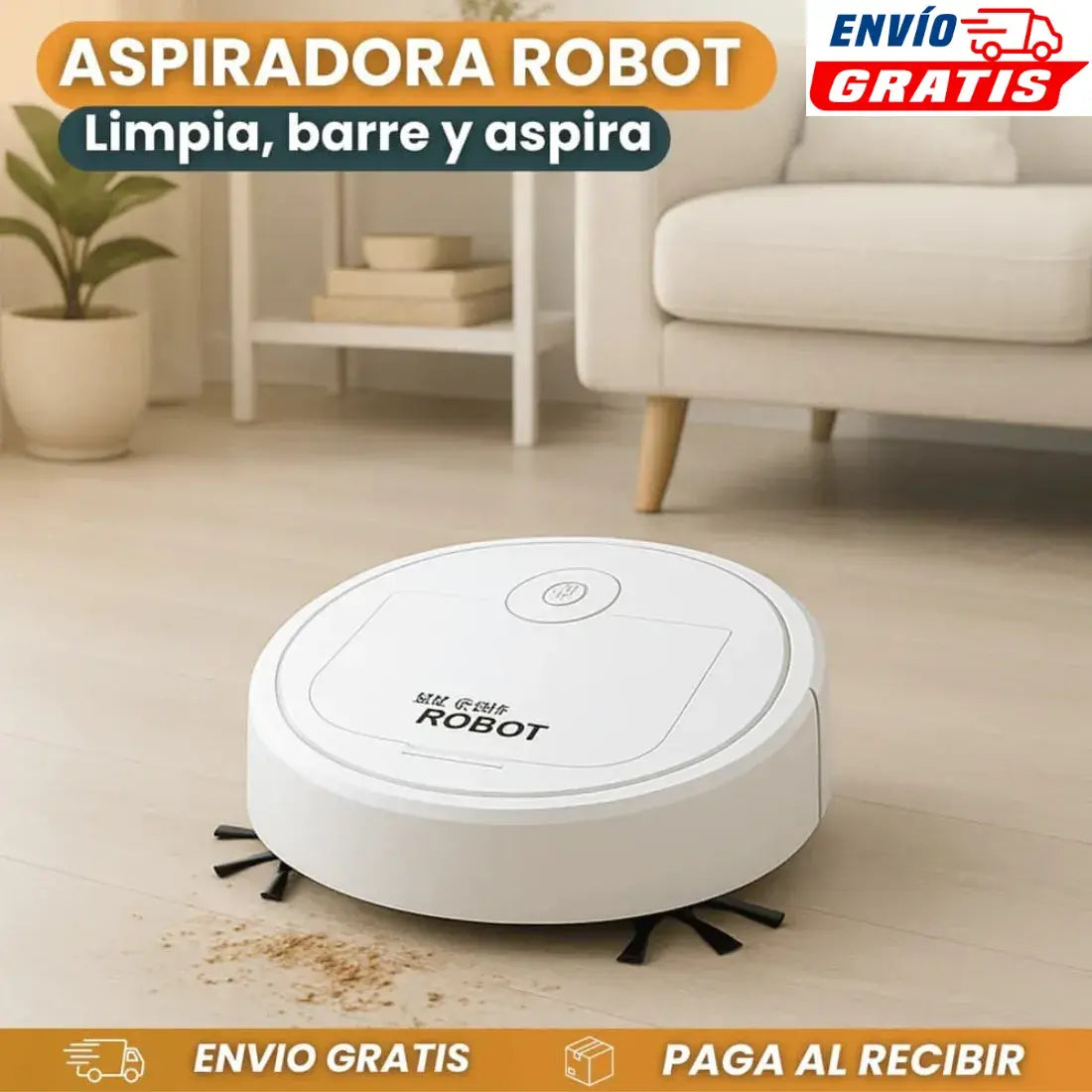 Sweepin Robot – ¡Tu Hogar Siempre Impecable sin Mover un Dedo!  ¡OFERTA ESPECIAL HOY!