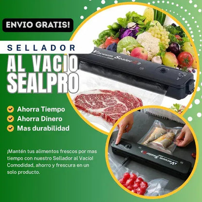 SealPro™: ¡Conserva tu comida FRESCA en segundos!  Llévatelo AHORA +  10 bolsas GRATIS