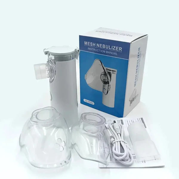 Nebulizador Portátil Ultrasónico Pro + Kit Familiar: ¡Recarga USB/Batería! + ENVIO GRATIS